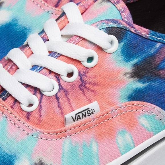 VANS Authentic (Tie Dye) Multi/True White Shoes - Picture 6 of 13